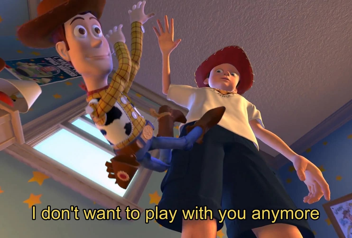 I don't want play with you anymore.